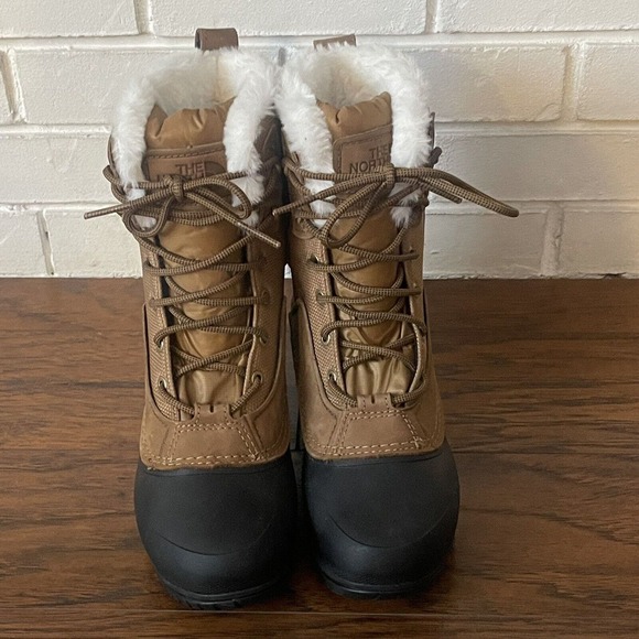The North Face Women Braun Waterproof Leather Shellista Winter Boots Size 6.5 - Picture 2 of 10